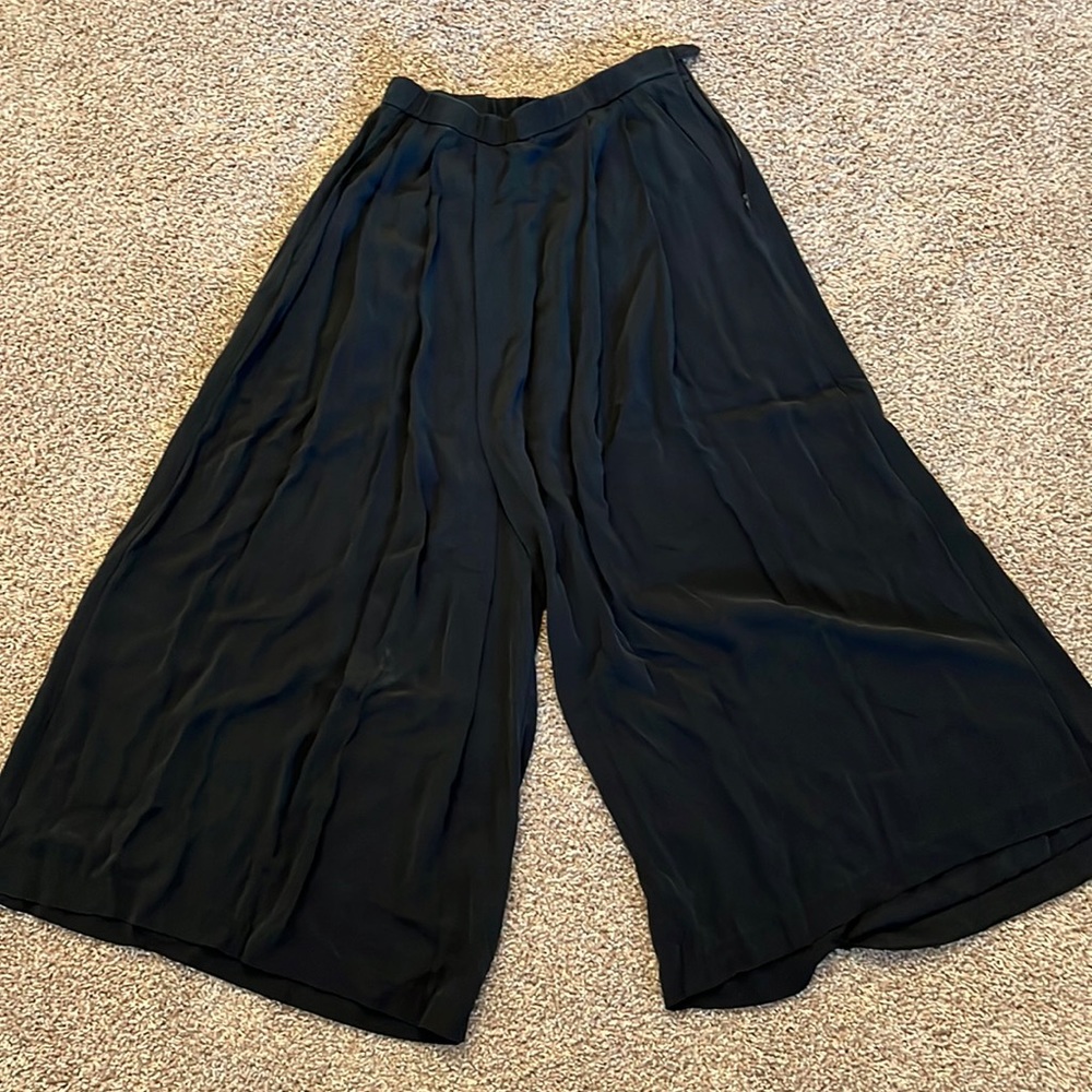 Eileen fisher flare black pants